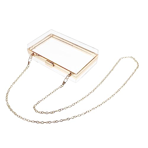 Sac bandoulière carré mini portable transparent Ipetboom pour femme