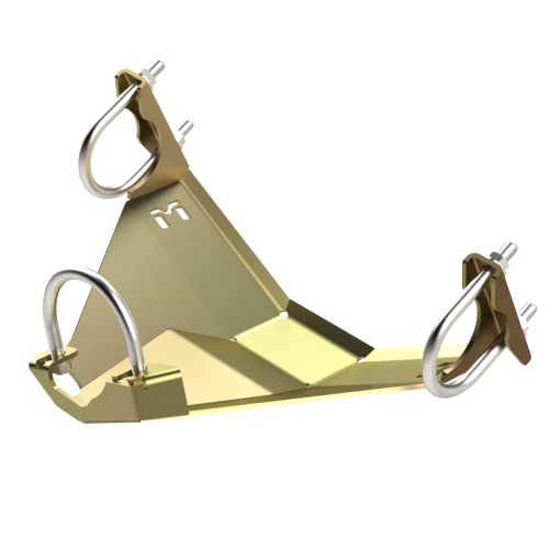Metalcloak Rear Dana 44 Differential Skid Plate (DSP), Compatible with JK Wrangler (2007-2018), Pure Protection, Gold Zinc Coat, Easy Install