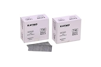 Kaymo T-Series 16G Brad Nails 40 mm - 2 Pack (5000 Nails) | Heavy-Duty Steel Fasteners for Woodwork, Modular Kitchens, MDF, Canvas, Construction | High Precision | Compatible with Kaymo Brad Nailers