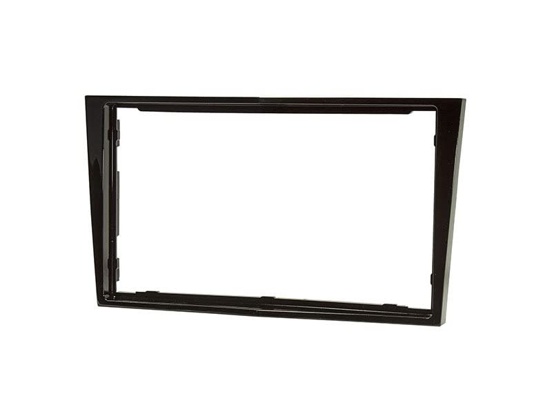 Audioproject A372.1 Façade d'autoradio double DIN compatible avec Opel Corsa D Astra H Zafira B Tigra Antara Vivaro Cadre de montage 2 DIN Noir brillant