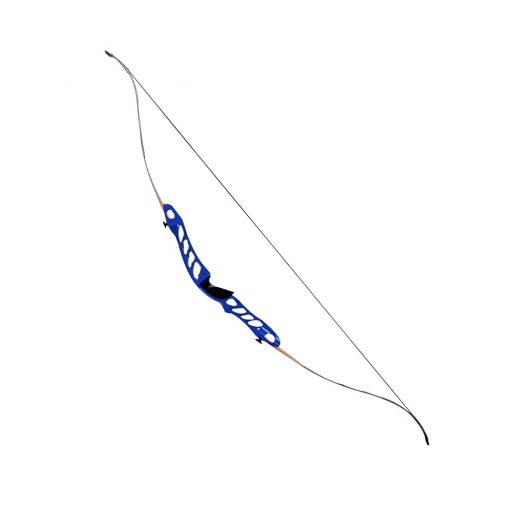 ACCMOS 68" Arco Ricurvo per Adulti Giovani Tiro con L'arco Metallo Riser 18 20 22 26 30 34 38 lbs Mano Destra Pratica Archi da Competizione (Blue 26lbs)