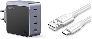 UGREEN Nexode Air Şarj Seti: 100W 4-Port Adaptör ve 2m Beyaz…