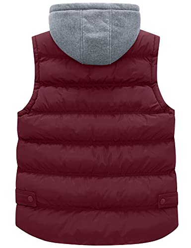 wantdo Women's Quilted Puffer Vest Thicken Warm Winter Coat with Removable Hood4