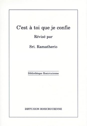 livre C'est à toi que je confie