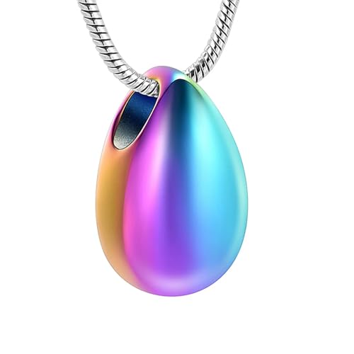 Bijoux de crémation en goutte d'eau, cadeau commémoratif de deuil unique