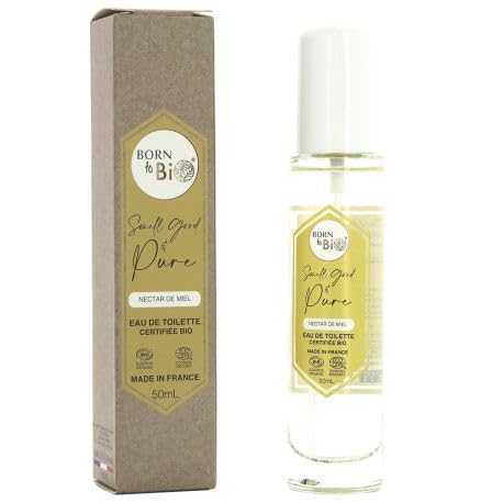 Born to bio - Agua de colonia con certificado ecológico – néctar de miel – 50 ml