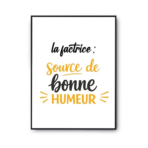 Affiche la factrice poster citation pour rompre la monotonie d'un mur blanc