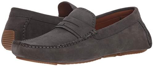 Aquatalia Men's Brandon Suede Driving Style Loafer, Dark Charcoal, 7.5 M US | Image 6