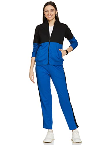 Image of Amazon Brand - Symbol womens Cotton Blend Track Suit (Regular Fit |Co-ord Set) (Available in Plus Sizes)