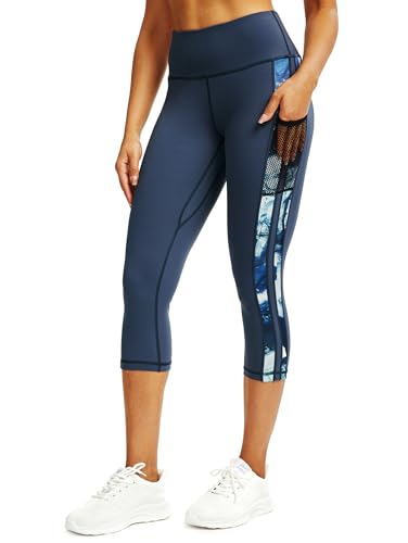 3/4 Sporthose Damen Mit Taschen, Sport Leggings Blickdicht Laufhose,...