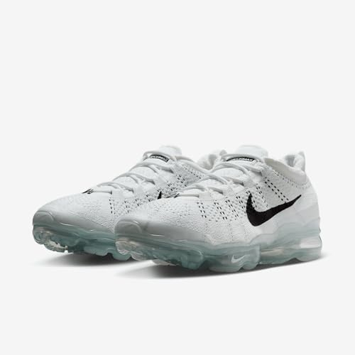 Nike Nike Air Vapormax 2023 Flyknit Men's Shoes (DV1678-102, White/White/Pure Platinum/Black) Size 11.5