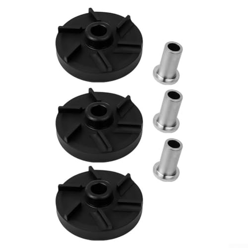 Lot de 3 turbines et manchons de roulement compatibles avec aérateur et distributeur de boissons série D15 D155 D25 E17 HD15 WD-15 3220 3587 Assemblage standard