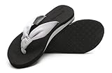 Picture of SincereWay Women's Summer Flip Flops Stretch Cloth Strap Thong Sandals Non-Slip Flip-Flops With Arch Support(Grey,44)