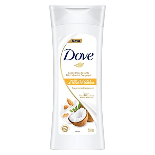 Dove Loção Desodorante Hidratante Corporal Óleo De Coco E Leite De Amêndoas 400Ml
