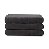 ReyyNio Heated Blanket 62'x84' Twin Size, 4 Heating Levels and 10 Hours Auto-Off, Charcoal