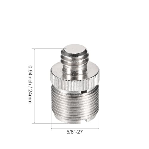 uxcell-38-Male-to-58-Male-Threaded-Screw-Adapter-for-Microphone-Tripod-Stand-2pcs