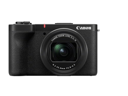 Canon PowerShot V1 - Caméra pour Le Vlog avec Objectif Ultra Grand-Angle f/2.8 | Matériel pour Créateurs de Contenu | Vlog et Voyage | Connexion Via USB et Wi-FI