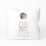 Polyester CADEAUX.COM Coussin personnalisé - Anniversaire de Mariage