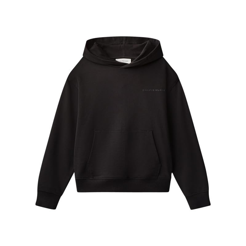 Calvin Klein Relaxed Back AW Hoodie Ib0ib02618 Felpa con Cappuccio Bambini e Ragazzi