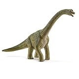 Figura dinosaurio Braquiosaurio marrón modelada con gran detalle.