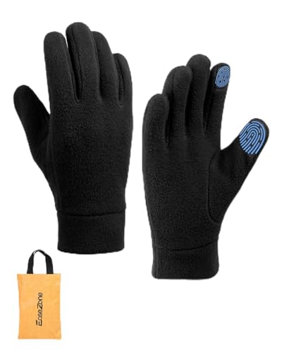 EaseZone Winterhandschuhe Herren & Damen Fahrrad Handschuhe Winddicht...