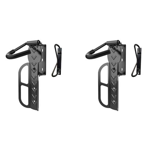 Soporte de Pared para Garaje Giratorio | Pack de 2 Colgadores Verticales con Rotación Lateral