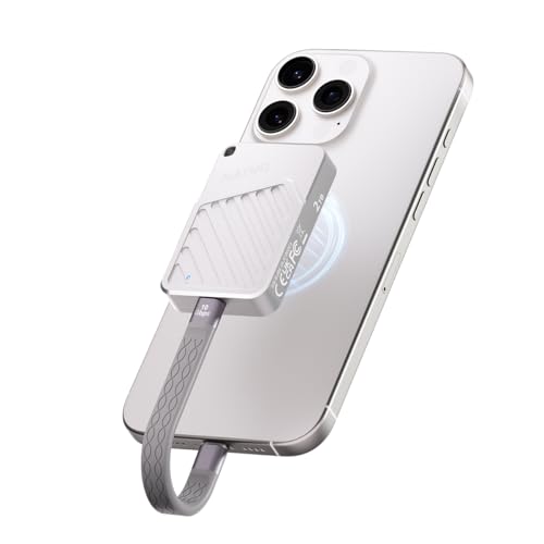 MAIWO 512GB Magnetic Portable SSD 2050MB/s USB C 3.2 GEN2x2, External Solid State Drive for iPhone15/16/Mac/iPad/Android/Windows, Aluminum, Support 4K ProRes Video Record