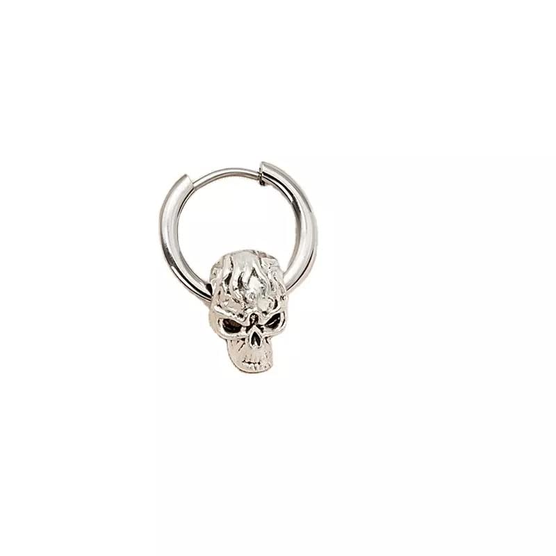 Hip Hop Punk Exaggerated One Piece Stainless Steel Skull Earring For Unisex (B0BPMCBHDW) Amazon Price History, Amazon Price Tracker