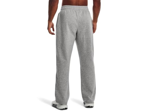 Image of Under Armour Hustle Fleece Pants, True Gray Heather (025) /Black, 4X-Large
