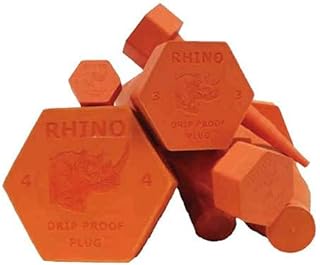 ROPLUG-K : Safety Orange Rhino Drip-Proof Plugs, Multi-Packâ€¦