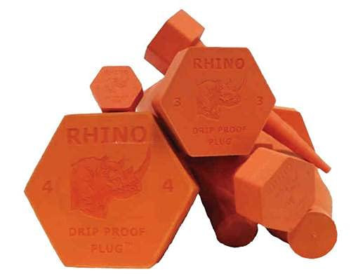 ROPLUG-K : Safety Orange Rhino Drip-Proof Plugs, Multi-Pack…