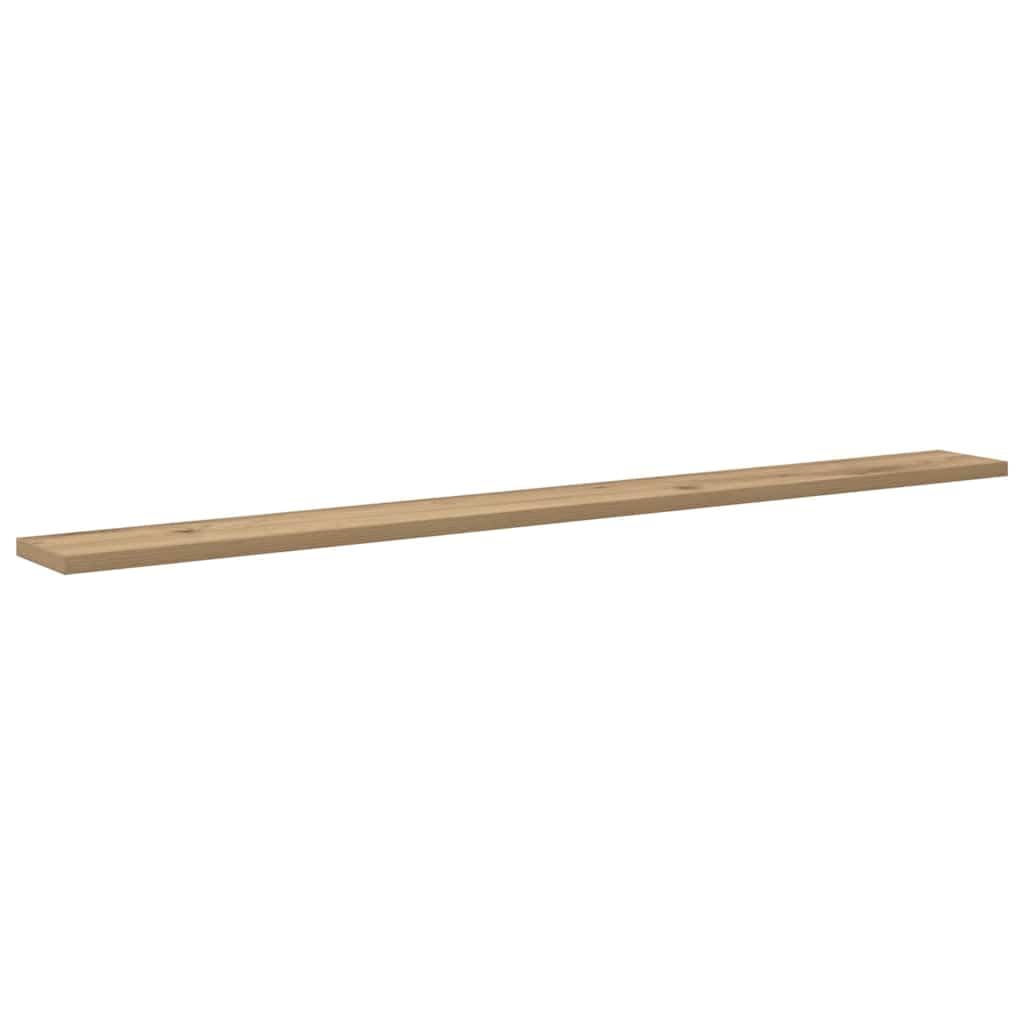 4er Set Wandregal Brett Braun 100x10x1,5 cm Holzwerkstoff