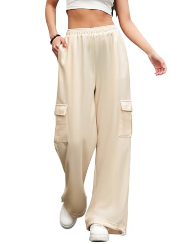 ALSOGO Women's Joggers Sweatpants Athletic Workout Running Baggy Lounge Pants Casual High Waisted Loose Pnats with Pockets2