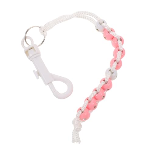 Contador manual de golpes de golf con cuentas y pulsera rosa