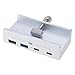 External USB Concentrator Clamp Type USB3.0 Splitter Docking Station for Hard Drives Camera Keyboards Hard Drives