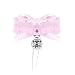AotengStar Pink Bell Choker Collar Necklace Lolita Bow Collar Cat Cosplay Kitty Velvet Collars
