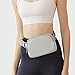 RiToEasysports Waist Bag, Sports Waist Belt Pouch Large Capacity Adjustable 60-120CM with Metal Zipper for Running Cycling Travel (Grey)
