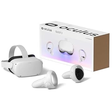 Mais novo conjunto de capas de fone de ouvido Oculus Quest 2 VR 128 GB - Conjunto avançado de capa de fone de ouvido de realidade virtual, branco