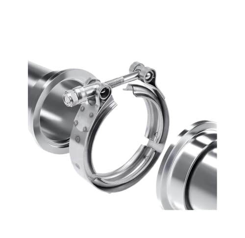 Abrazaderas para mangueras en V con brida macho hembra de acero inoxidable para escape 7