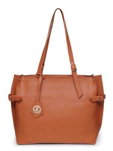 Image of Carrylux Soft PU Textured Tote Bag for Women
