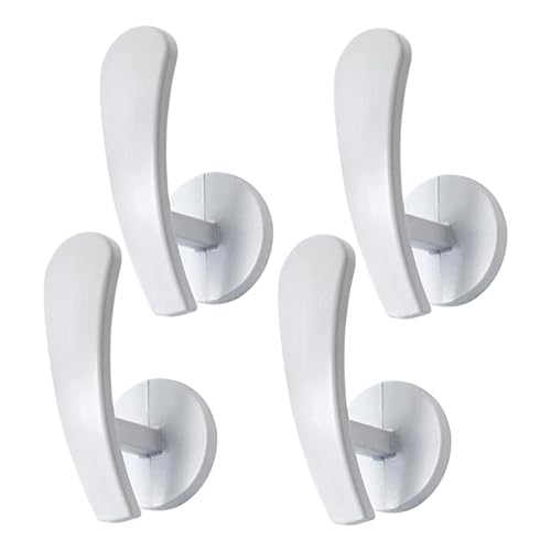 Ganchos para cortinas – Kit de soportes de montaje en pared – Juego de 4 alzapaños para cortinas de ventana, alzapaños de cortinas con tornillos para decoración del hogar
