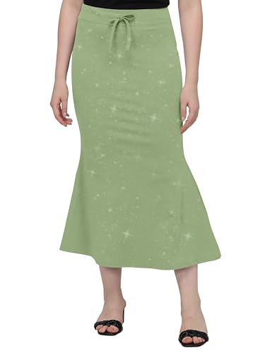 Image of Mehrang Stretchable Shimmer Saree Shapewear Petticoat for Women, Skirts for Women,Shape Wear Dress for Saree