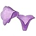 Beadaholique Lucite Trumpet Calla Lily 12-Piece Flower Beads, 10mm, Matte Amethyst Purple