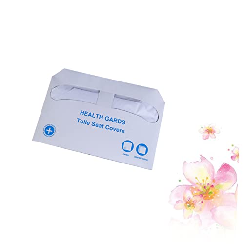 Cabilock Wood Pulp Toilet Seat Cover Flushable Disposable and Toilet Mat Seat Pad for Adults Boys and Girls Travel Outdoor Use