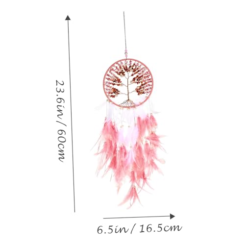 Attrape-rêves rose déco murale facile pour habiller un mur vide - 6