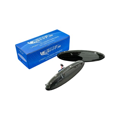 Vette Lights 1997-2004 C5 Corvette Laser Led Smoked Lens Rear Side Markers #TOP1