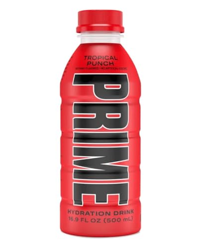 Image of Prime Hydrating Sports Drink Tropical Punch Flavour 500ml - Electrolytes, Zero Sugar, Low Calorie, Coconut Water, BCAAs, Vitamins, Antioxidants, Caffeine-Free
