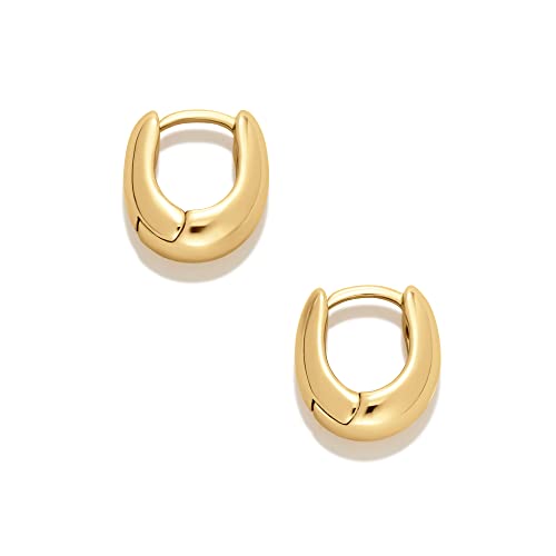 Amazon Essentials 14K Gold or Sterling Silver Plated Teardrop Huggie Hoop 12mm3