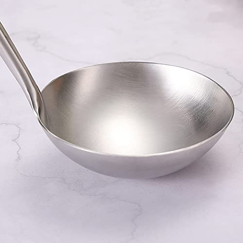 Wok Soup Ladle Spoon - 3.5Oz/16.5 In Heat Resistant Long Handle Kitchen Soup Ladle - 304 Stainless Steel Soup Spoon For Cooking #TOP4