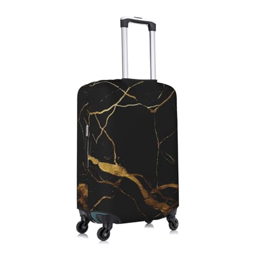 Black Marble Printed Luggage Cover Elastic, Washable, Universal Fit 18-32 Inch Travel Suitcase Cover Easy To Identify3